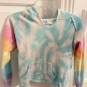 Girls Vintage Havana Tie-Dye Hoodie and sweatpants set- Blue, Pink,Yellow 10-12